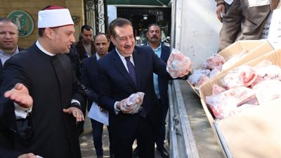 استلام 4 طن لحوم ضمن مشروع «صكوك الإطعام» في المنوفية