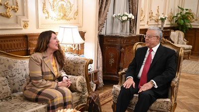 رئيس مجلس النواب يلتقي بسفيرة الولايات المتحدة الأمريكية في مصر