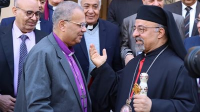 بطريرك الأقباط الكاثوليك يستقبل رئيس الطائفة الإنجيلية للتهنئة بعيد الميلاد