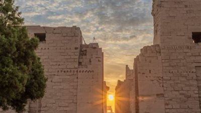 اليوم، تعامد الشمس على معابد الكرنك بالأقصر تزامنا مع بدء الشتاء