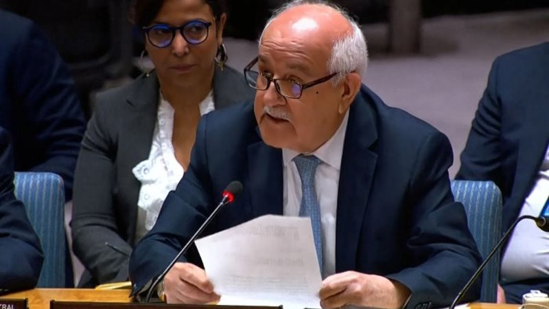 مندوب فلسطين لدى الأمم المتحدة رياض منصور