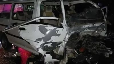 إصابة 6 أشخاص في حادث اصطدام ميكروباص بعمود إنارة على طريق أسوان الزراعي