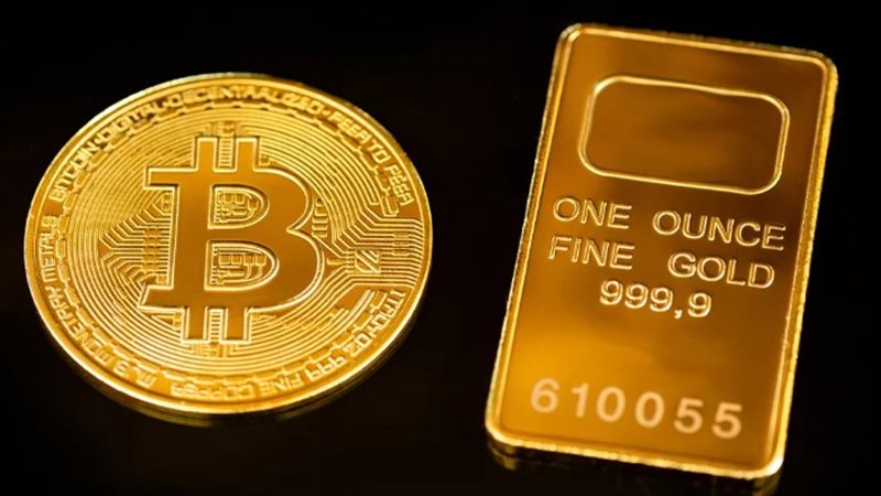 الذهب والبيتكوين