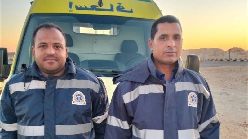 المسعفان عمرو يسري وأبوبكر زغلول