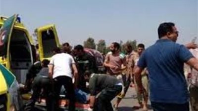 مصرع شاب وإصابة 3 في حادث تصادم ببني سويف