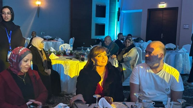 الفنانة بشرى خلال الحفل
