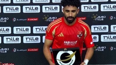 مروان عطية رجل مباراة الأهلي والمصري البورسعيدي بالدوري