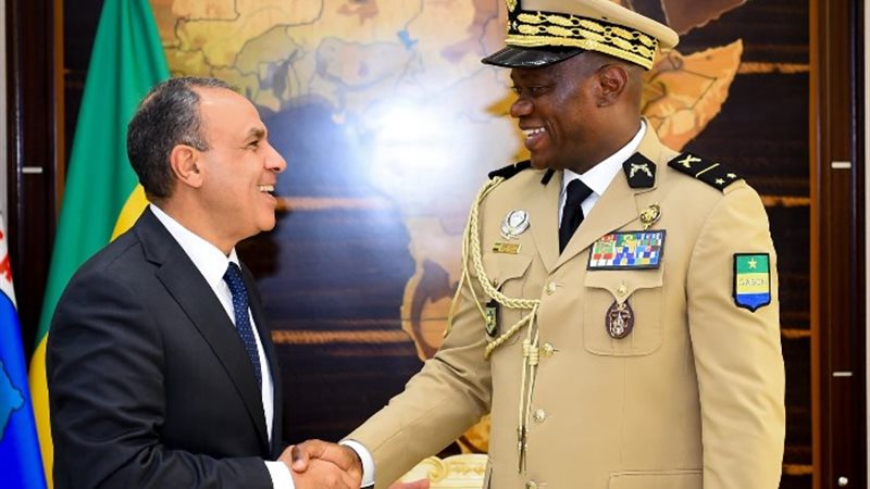 وزير الخارجية بدر عبد العاطي والرئيس الجابوني