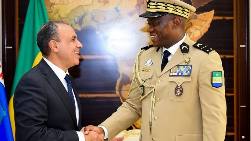 وزير الخارجية ورئيس الجابون