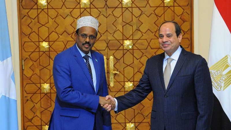 الرئيس السيسي ونظيره الصومالي