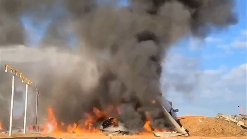 تحطم طائرة في مطار بكوريا الجنوبية