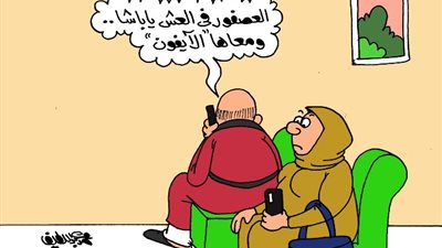 كاريكاتير موقع الجمهور يعلق علي فرض رسوم على الهواتف المستوردة من الخارج
