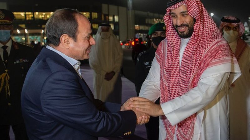 الرئيس السيسي ومحمد بن سلمان ولي العهد السعودي