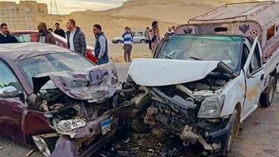 إصابة 21 شخصا في حادث تصادم على طريق الإسماعيلية السويس الصحراوي