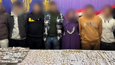 ضبط تشكيل عصابي بتهمة سرقة مشغولات ذهبية من شقة سكنية فى الساحل