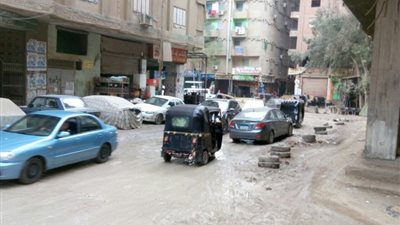بعد غلق الأهرام، كثافة مرورية في محور صفط اللبن