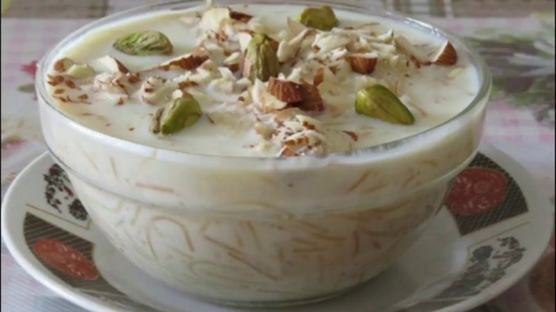 حلوي الشعرية باللبن