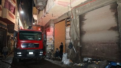 الحماية المدنية تنتهي من عمليات تبريد حريق منشأة ناصر