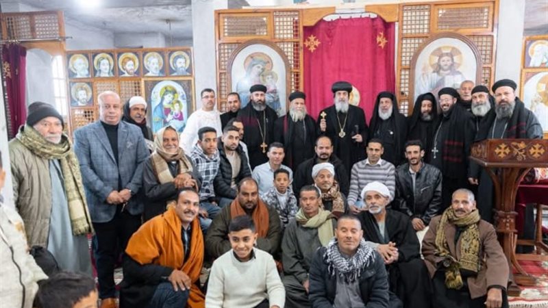 افتتاح كنيسة الشهيد ابانوب النهيسي بأولاد صقر
