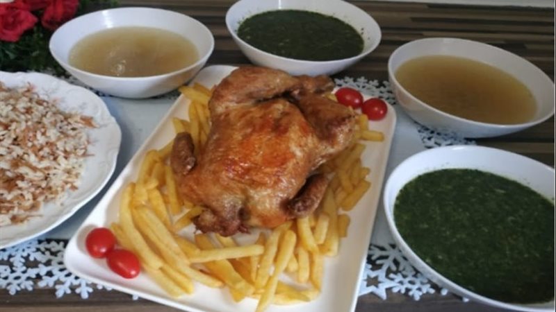 الملوخية بالدجاج
