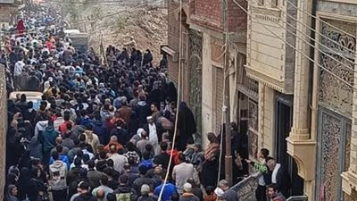 وداع حزين لرابع ضحايا حادث تصادم سيارة وموتوسيكل وتوك توك في المنوفية