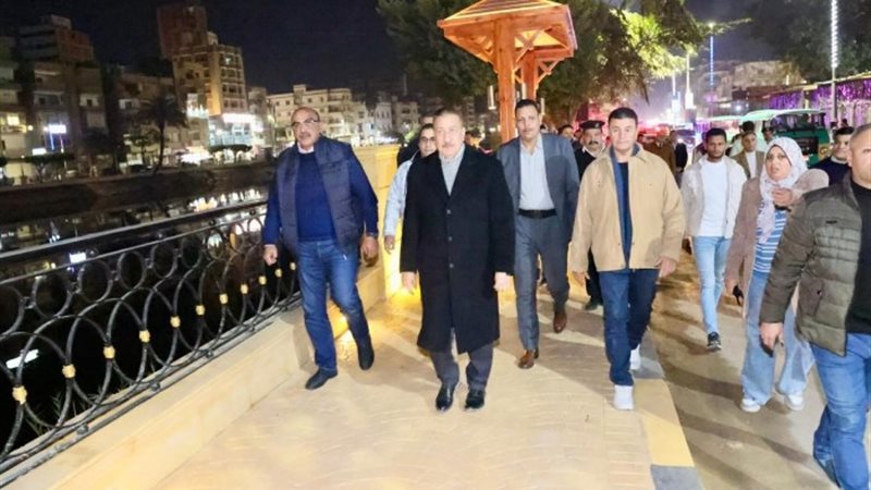 محافظ المنوفية أثناء الجولة