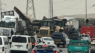 ارتفاع ضحايا حادث طريق الأوسطي بالمعصرة لـ4 وفيات