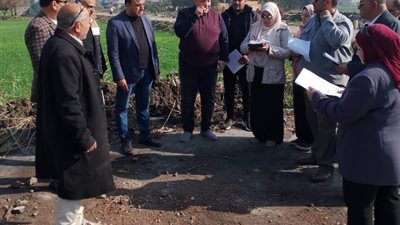 معاينة المواقع المقترحة لمصانع تدوير قمامة منية النصر وميت غمر