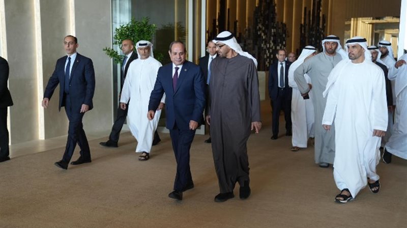 الرئيس السيسي ونظيره الإماراتي