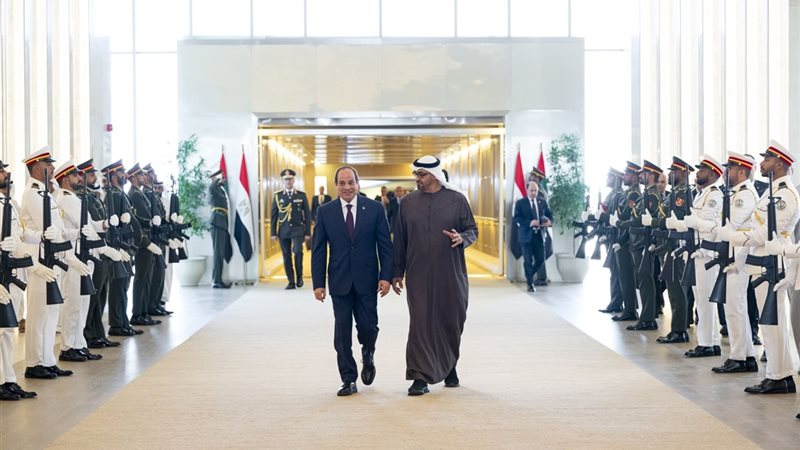 الرئيس عبد الفتاح السيسي والشيخ محمد بن زايد