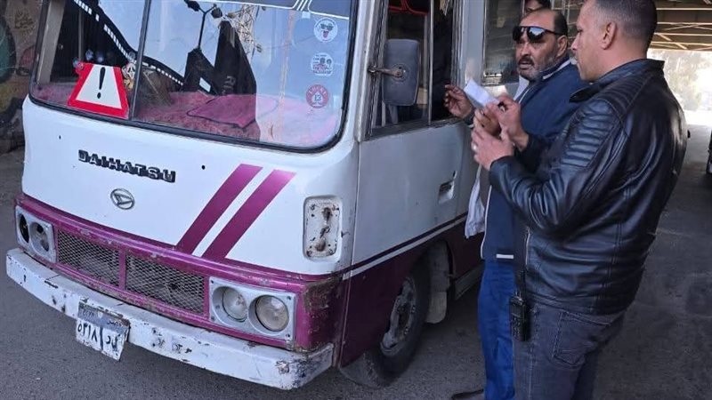 جهود الرقابة على خطوط السير بالجيزة