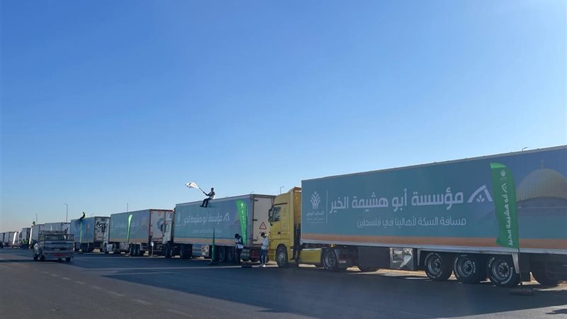 قوافل المساعدات المصرية - أرشيفية 