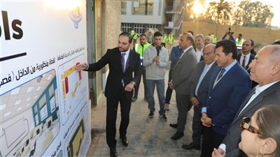 وزيرالرياضة ومحافظ القاهرة يتفقدان الأعمال الإنشائية بالمدرسة الأوليمبية الدولية ( صور)