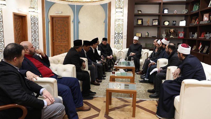 المفتي يستقبل وفد مجلس العلماء الإندونيسي