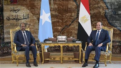 رئيس الصومال: نلتزم بالشراكة مع مصر في التنمية والأمن ومواجهة الإرهاب