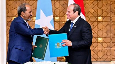 توقيع بروتكول بين مصر والصومال لترفيع العلاقات إلى الشراكة الاستراتيجية (صور)