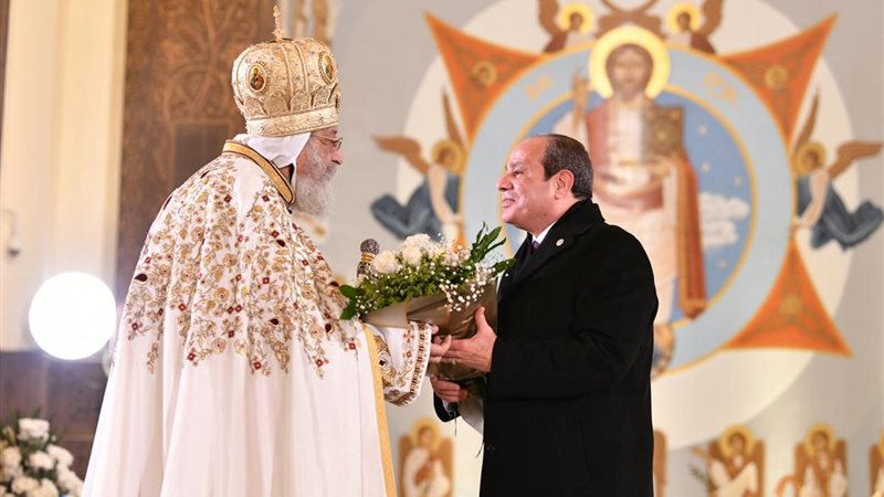الرئيس السيسي والبابا تواضروس
