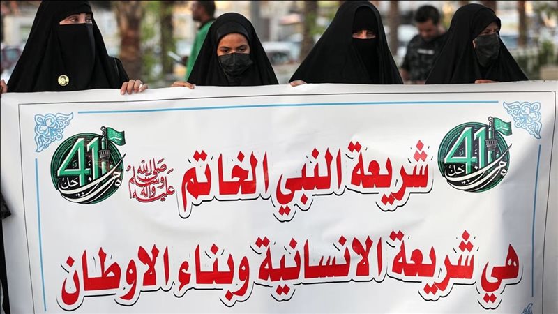 اعتراض على قانون زواج الأطفال بالعراق 
