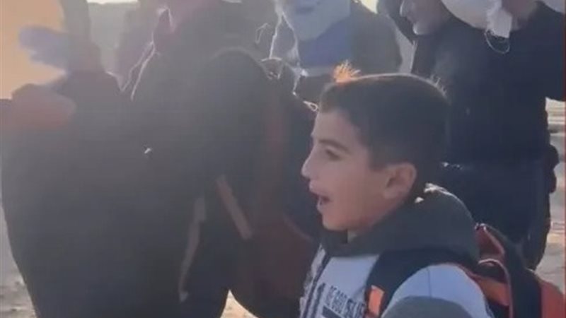 أطفال غزة لحظة عودتهم للشمال 