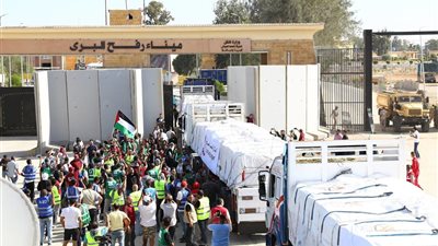 القاهرة الإخبارية: مرور 300 شاحنة مساعدات إنسانية إلى غزة من بينها 14 وقود