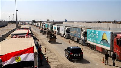تجهيز أكثر من 300 شاحنة تمهيدًا لدخولها غزة (فيديو)