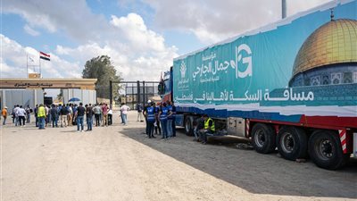 دخول 193 شاحنة مساعدات في غزة خلال معبري العوجة وكرم أبو سالم اليوم