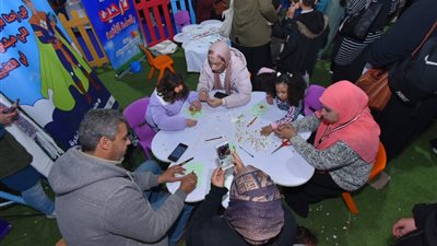 استمرار فعاليات وأنشطة صالة الطفل في اليوم السادس من معرض الكتاب
