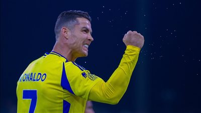 رونالدو يقود النصر للفوز على الرائد في الدوري السعودي (فيديو)