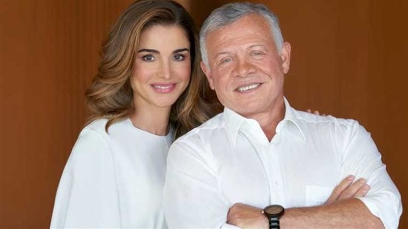 الملكة رانيا والملك عبد الله
