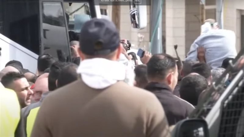 وصول الأسرى الفلسطينيين لقطاع غزة