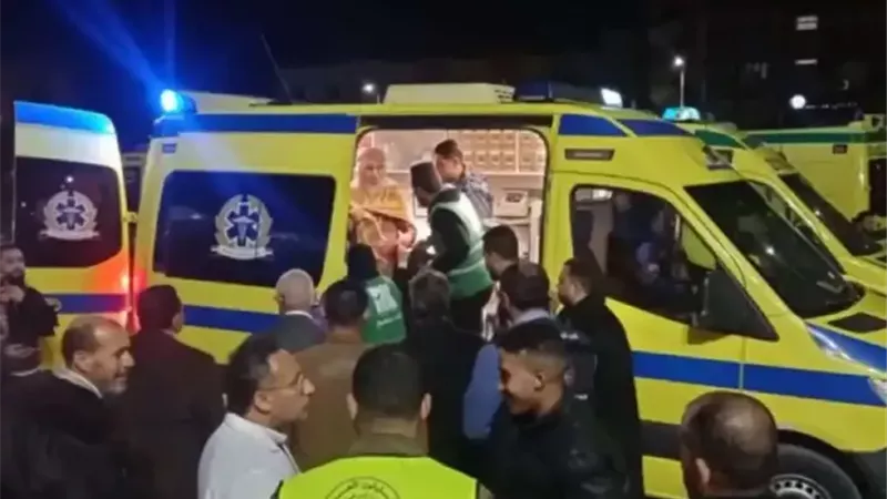 وصول المصابين الفلسطينيين