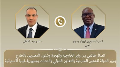 وزير الخارجية يبحث مع نظيره الإكواتوري السلم والأمن في أفريقيا