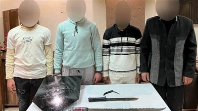 تسببوا في ذعر المواطنين.. ضبط 4 أشخاص بحوزتهم أسلحة بيضاء في الدقهلية