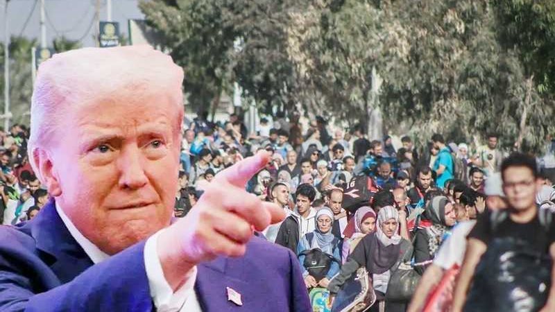دونالد ترامب وتهجير الفلسطينيين